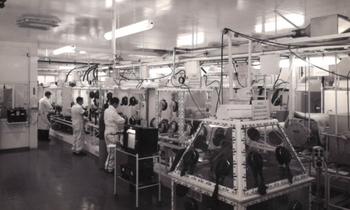 Archive glovebox at Sellafield