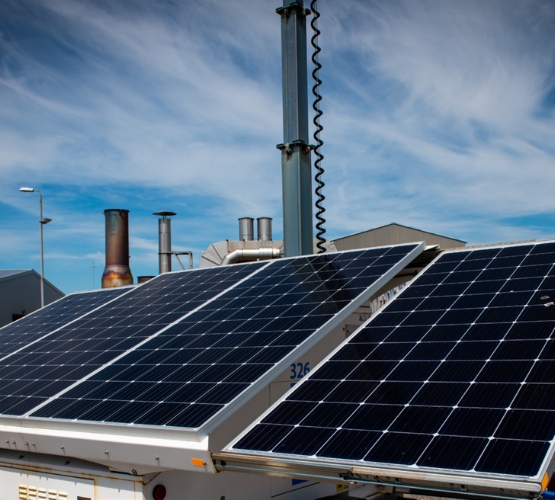 solar panels at Sellafield